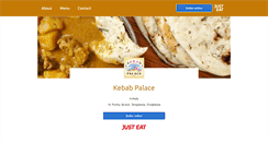 Desktop Screenshot of kebabpalacetakeaway.com